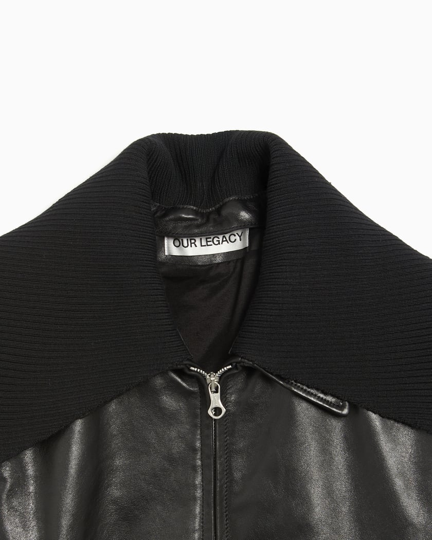 Our Legacy Pharos Men's Leather Bomber Black M2259MM
