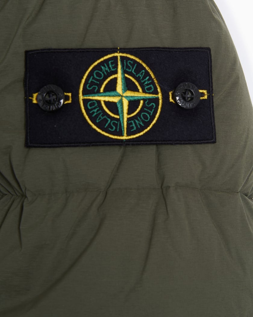 Mens green stone island jacket sales