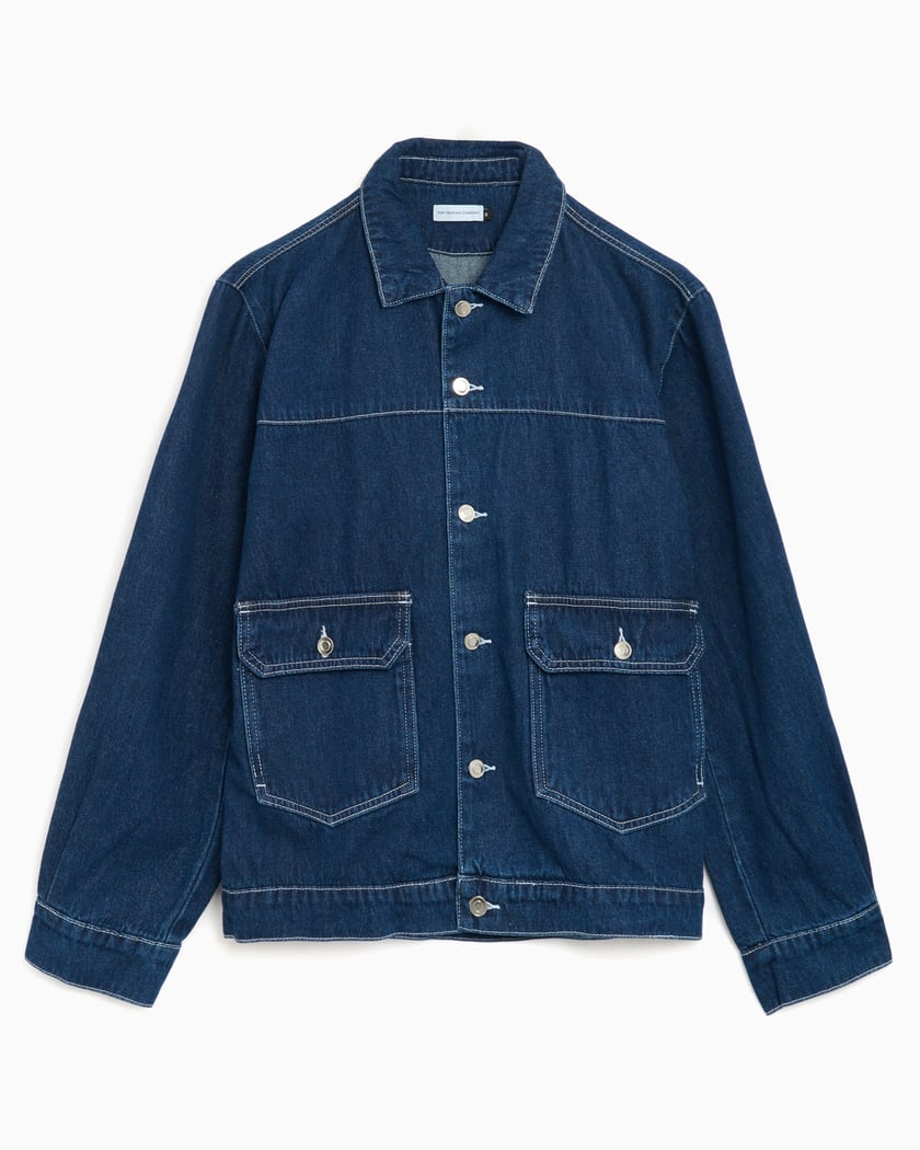 Y/project Pop Up Denim Jacket - Navy | Garmentory