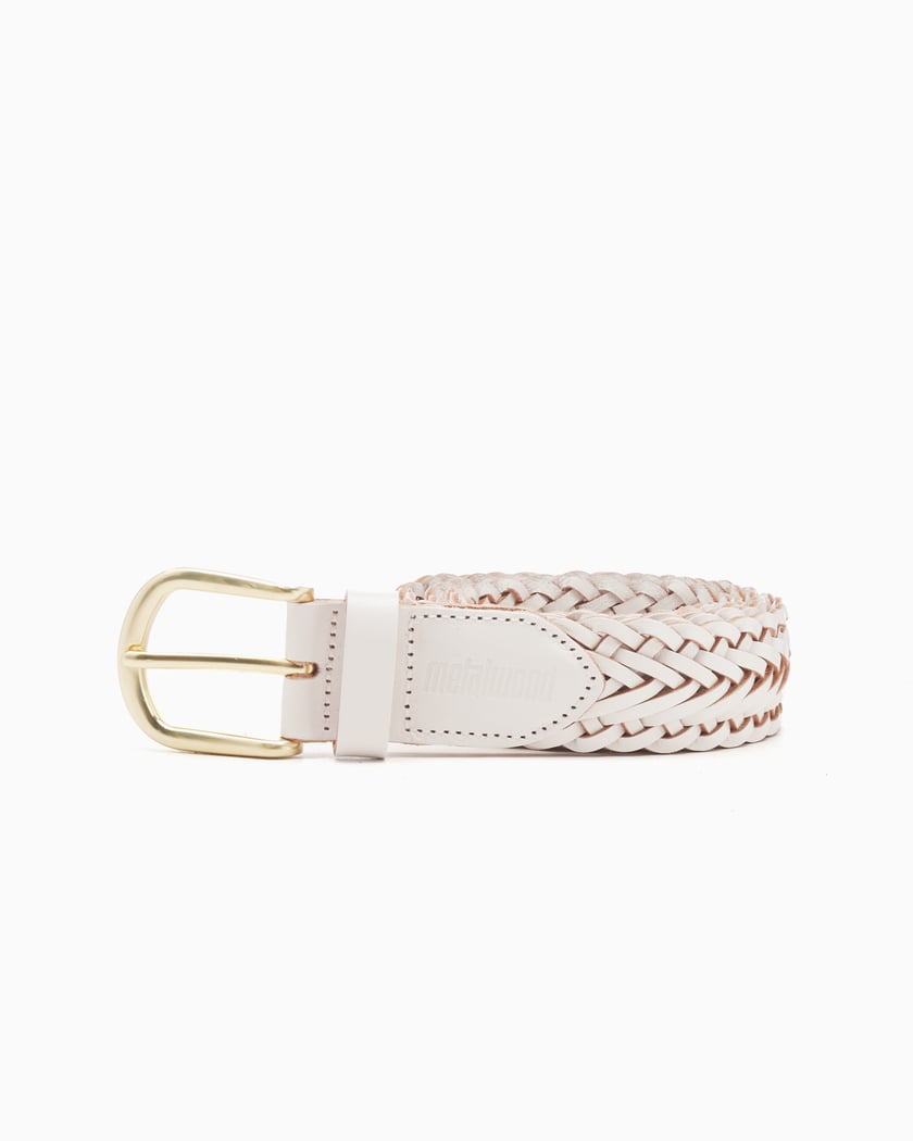 White braided belt outlet