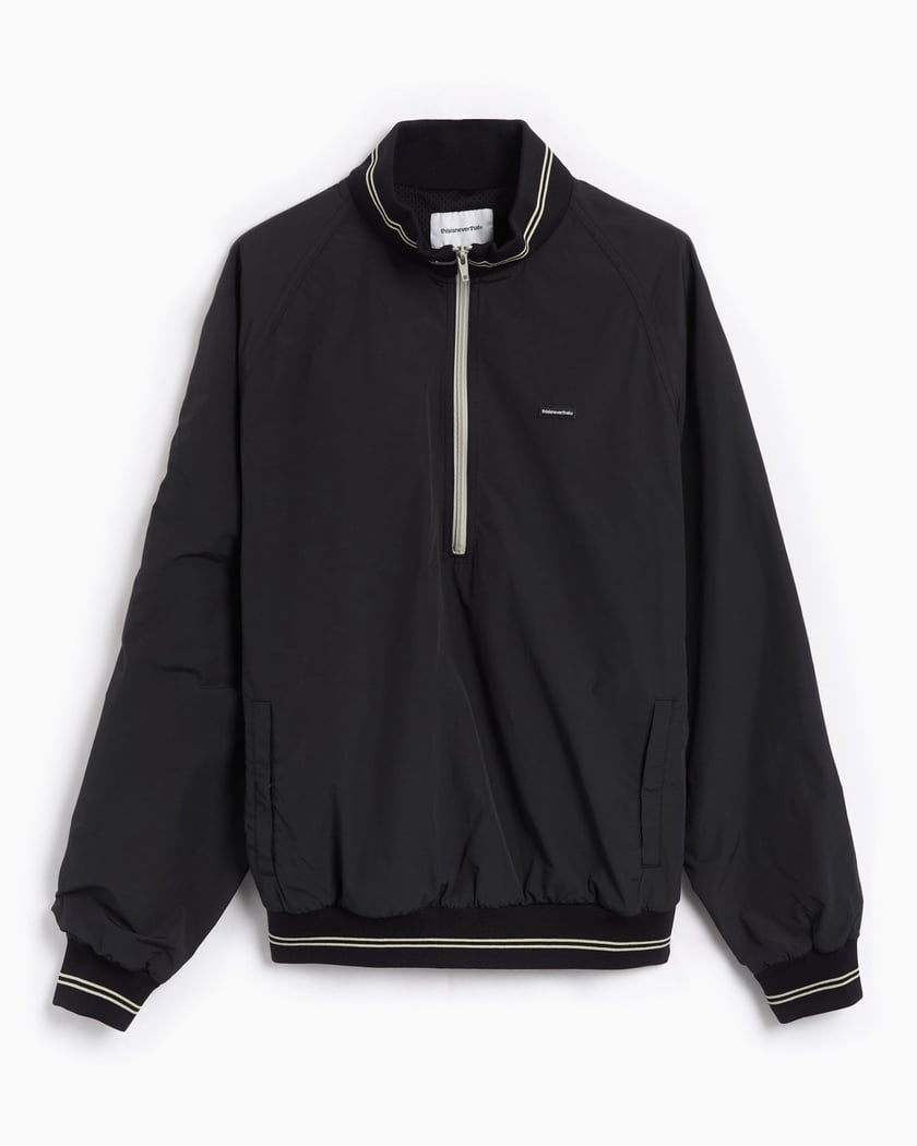 thisisneverthat® Men's Nylon Half Zip Sweatshirt Black thisisneverthat® Men's Nylon Half Zip Sweatshirt Black