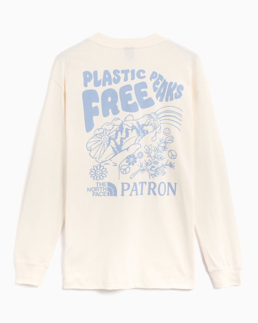 The North Face Nature Women's Long Sleeve T-Shirt White The North Face Nature Women's Long Sleeve T-Shirt White