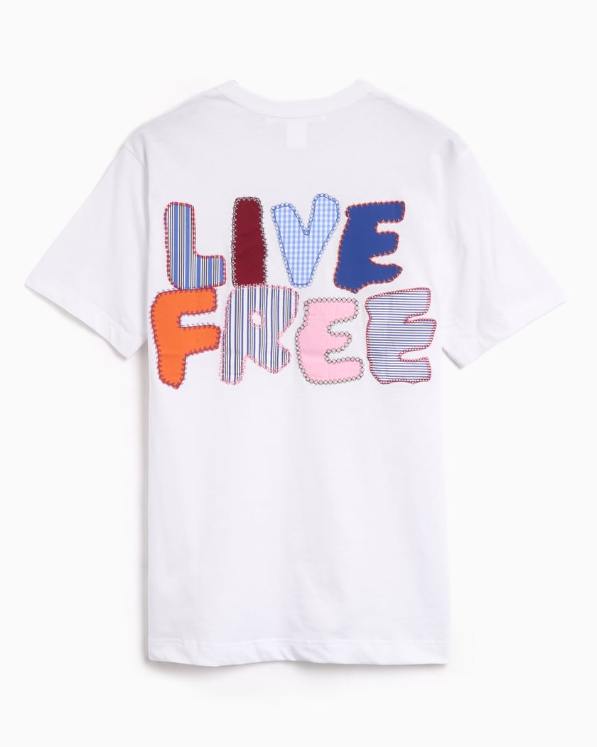 Comme Des Garçons Shirt Live Free Men's Knit T- Shirt White FN-T002-W24-3 |  FOOTDISTRICT