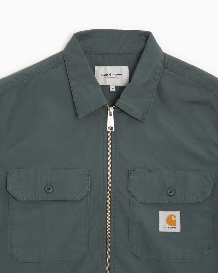 Carhartt WIP Craft Unisex Zip Shirt Verde I032962 1CK02 FOOTDISTRICT