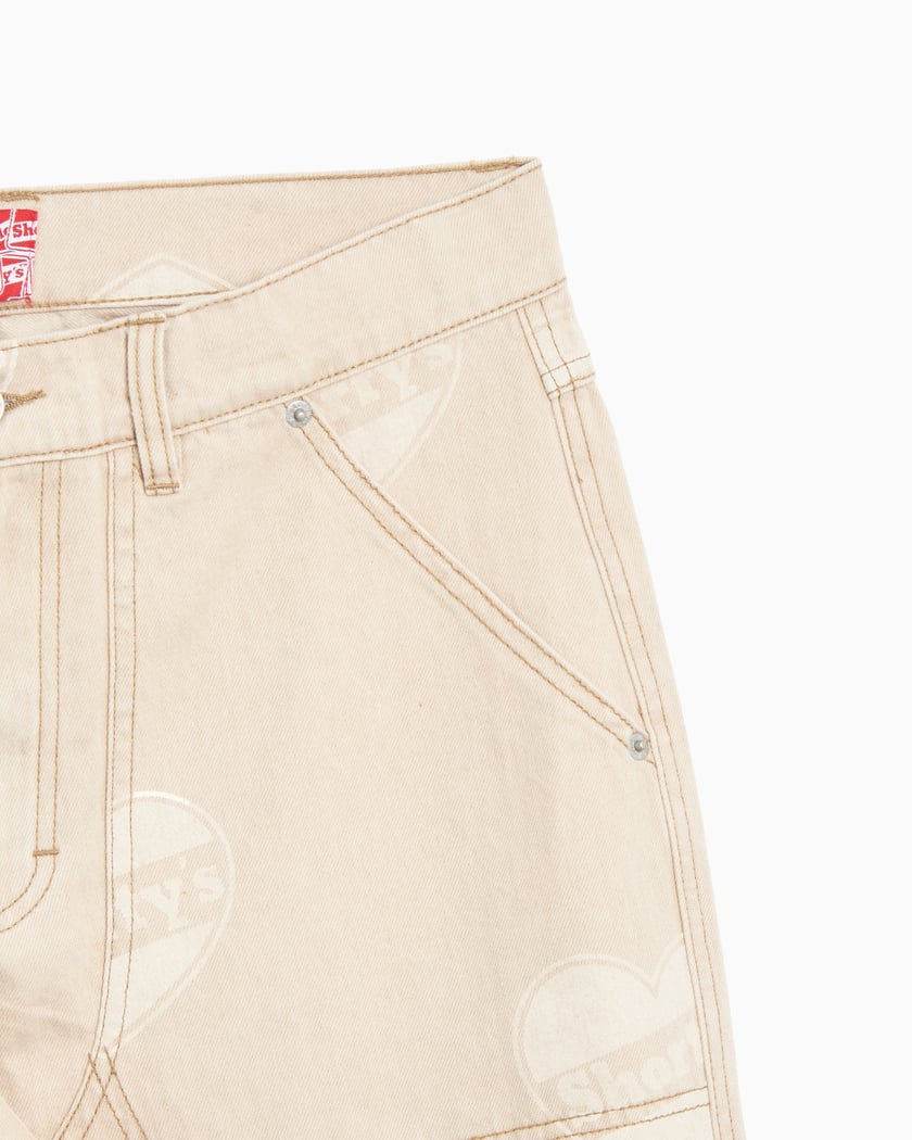 Pleasures x Shortys Heart Ultra Men's Work Pants Beige P24F011-BEIGE |  FOOTDISTRICT