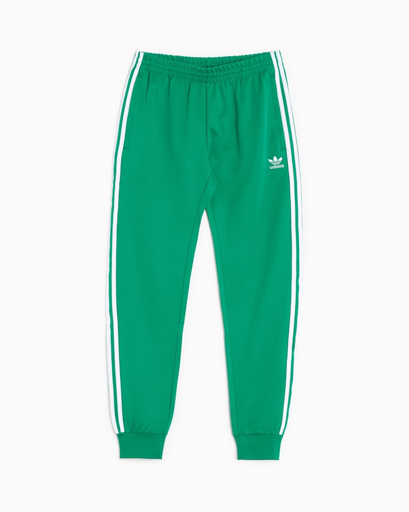Mens green adidas track pants top
