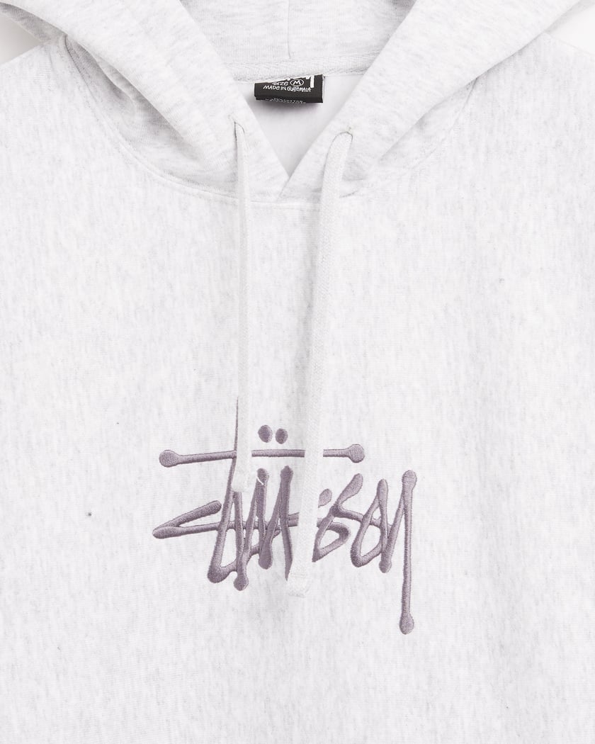 Stüssy Basic Applique Men's Hoodie Gray 118473-ASHH