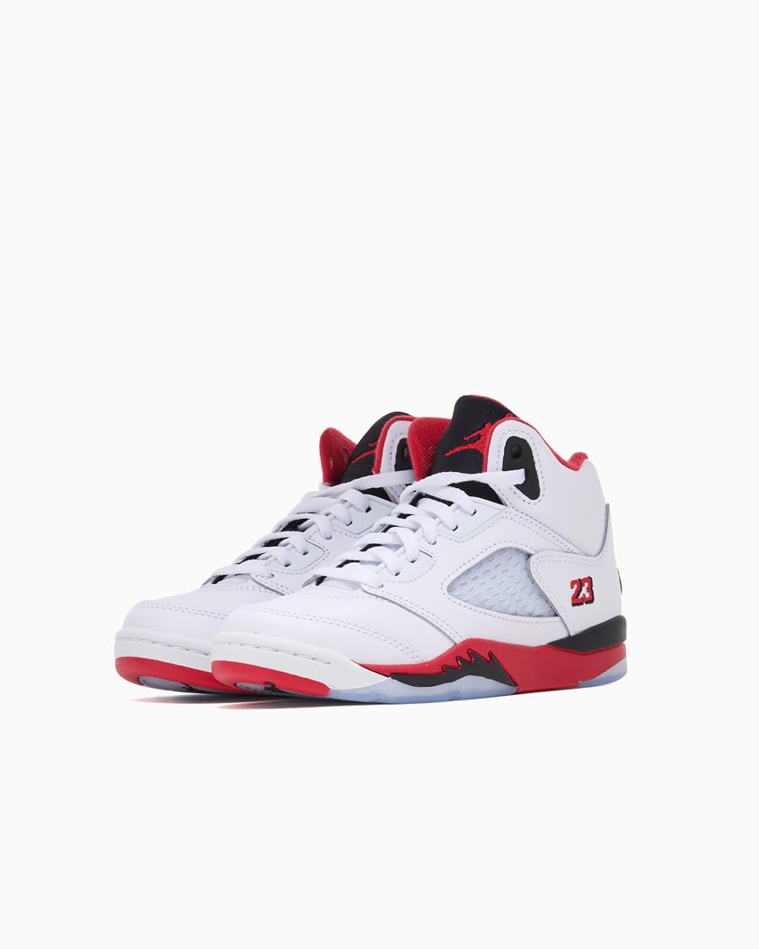 White Jordan Low Fire Red On Feet Fire Red 5s Low Store