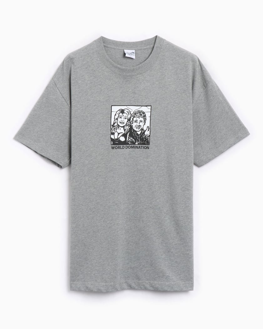 Polar Skate Co. World Domination Men's T-Shirt Gray PSC-SP25