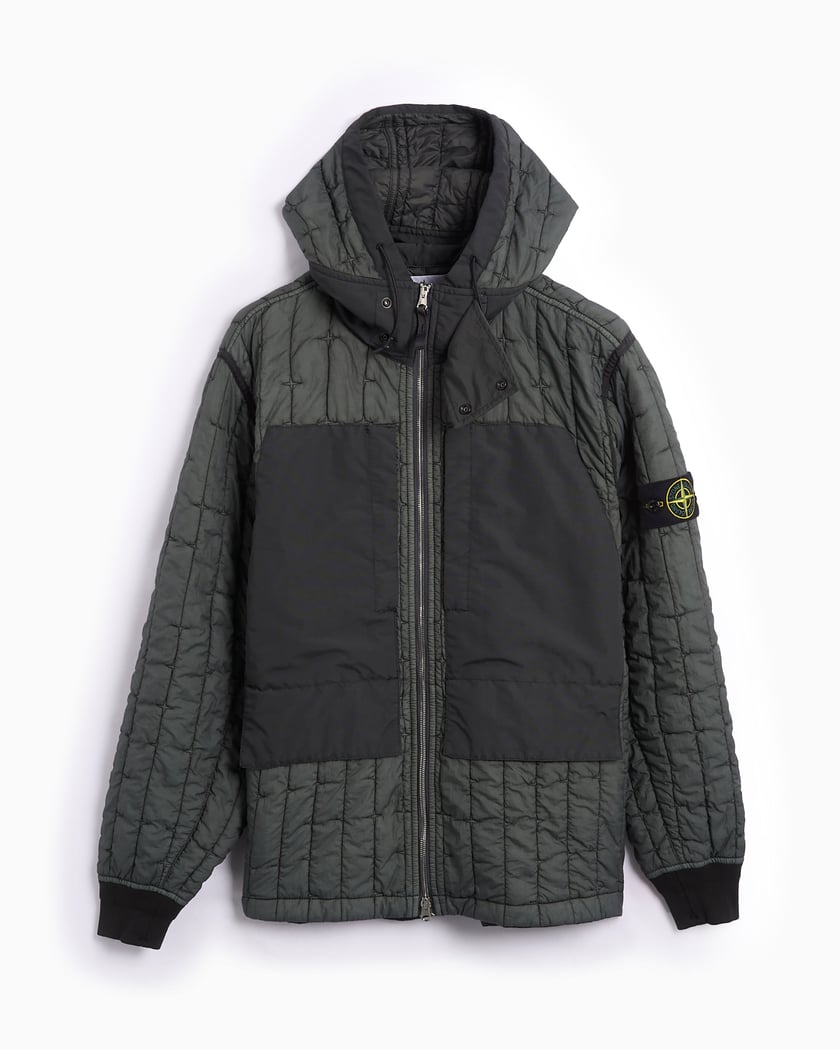 Stone Island Men's Waterproof Down Jacket Men's Rain Jacket Gray