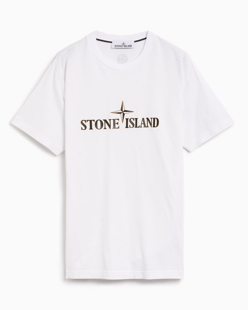 Stone Island - Logo cotton t-shirt White - The Corner