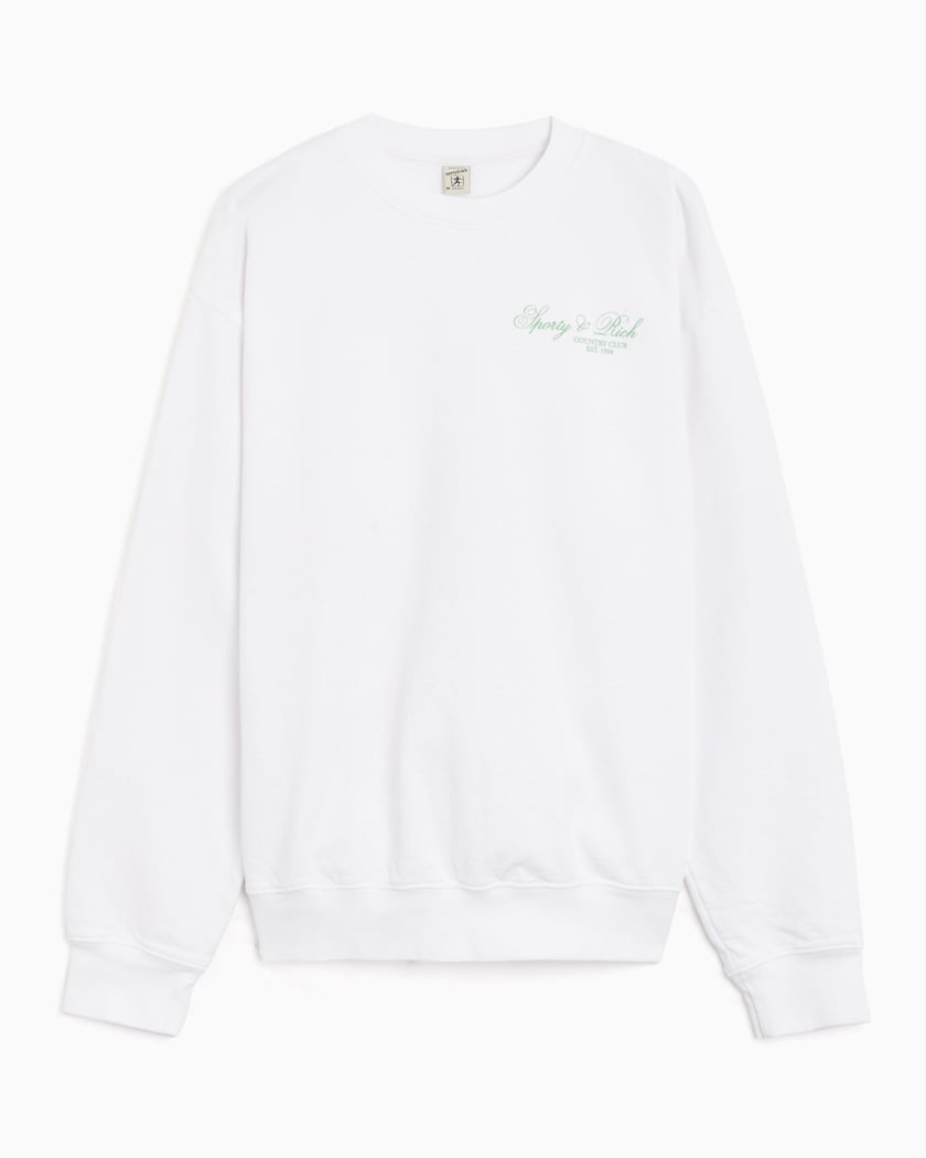 Sporty & Rich Villa Unisex Sweatshirt White CR864WH