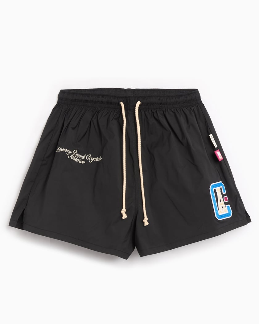 Black track shorts clearance