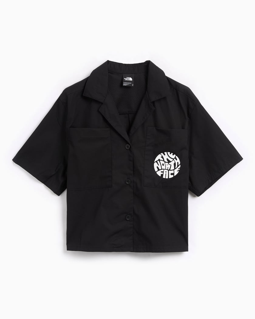 The North Face Women s Boxy Short Sleeve Shirt Black NF0A87A4JK31 FOOTDISTRICT