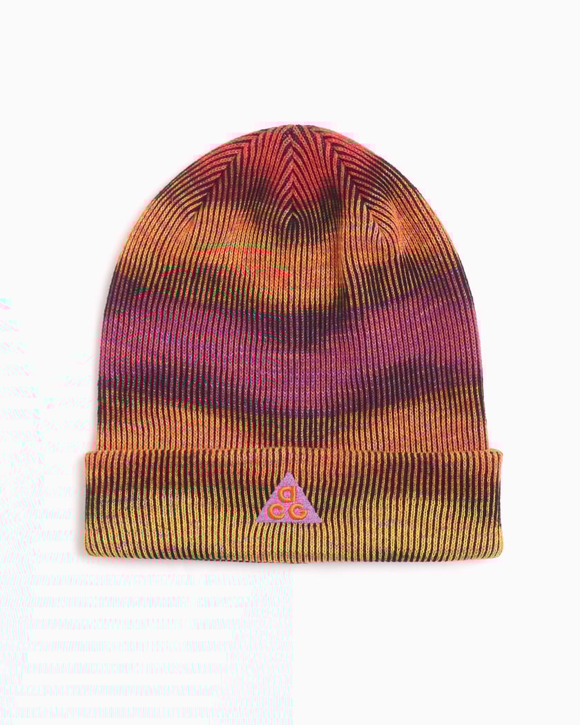 Vintage Y2K Nike Swoosh Striped Beanie Skull Cap  | Depop