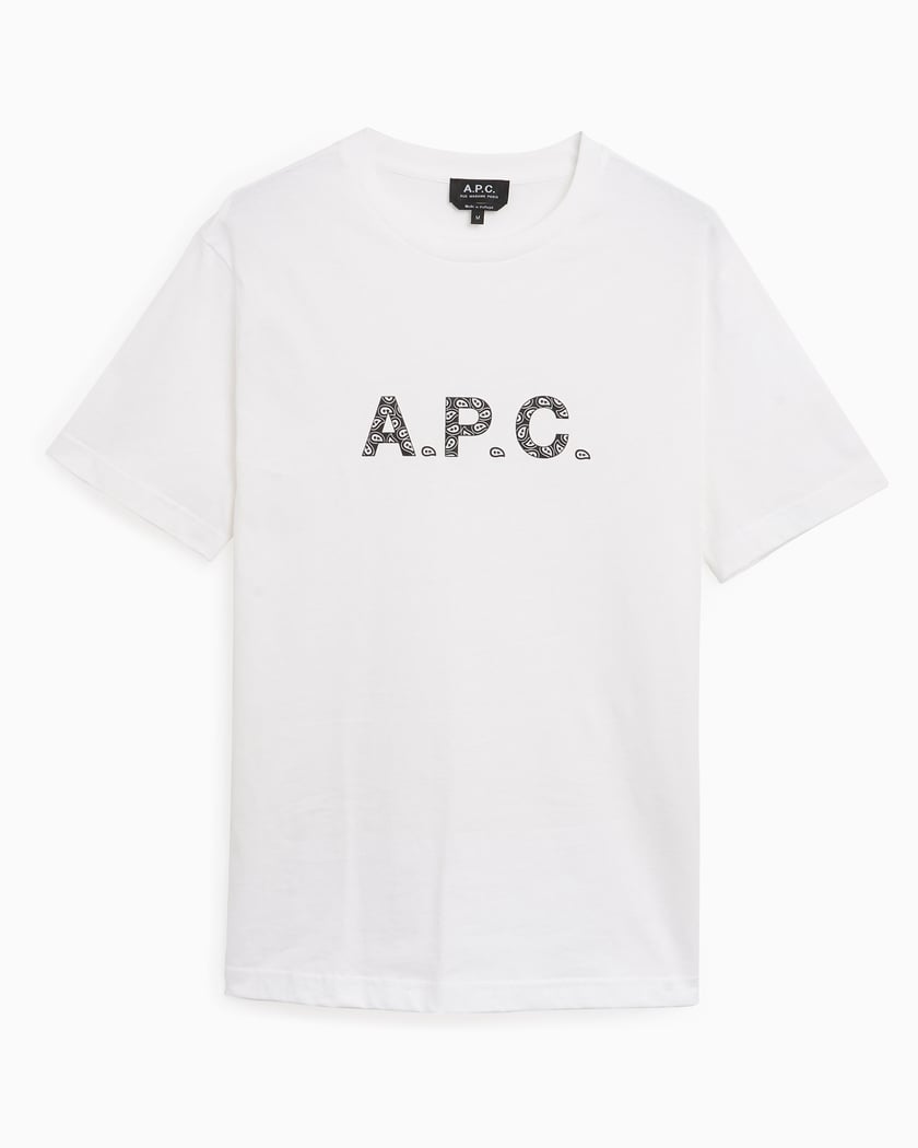 A.P.CロゴTシャツ A.P.C. A.P.C. James Men's T-Shirt Men's T-Shirt White COEIO-H26347