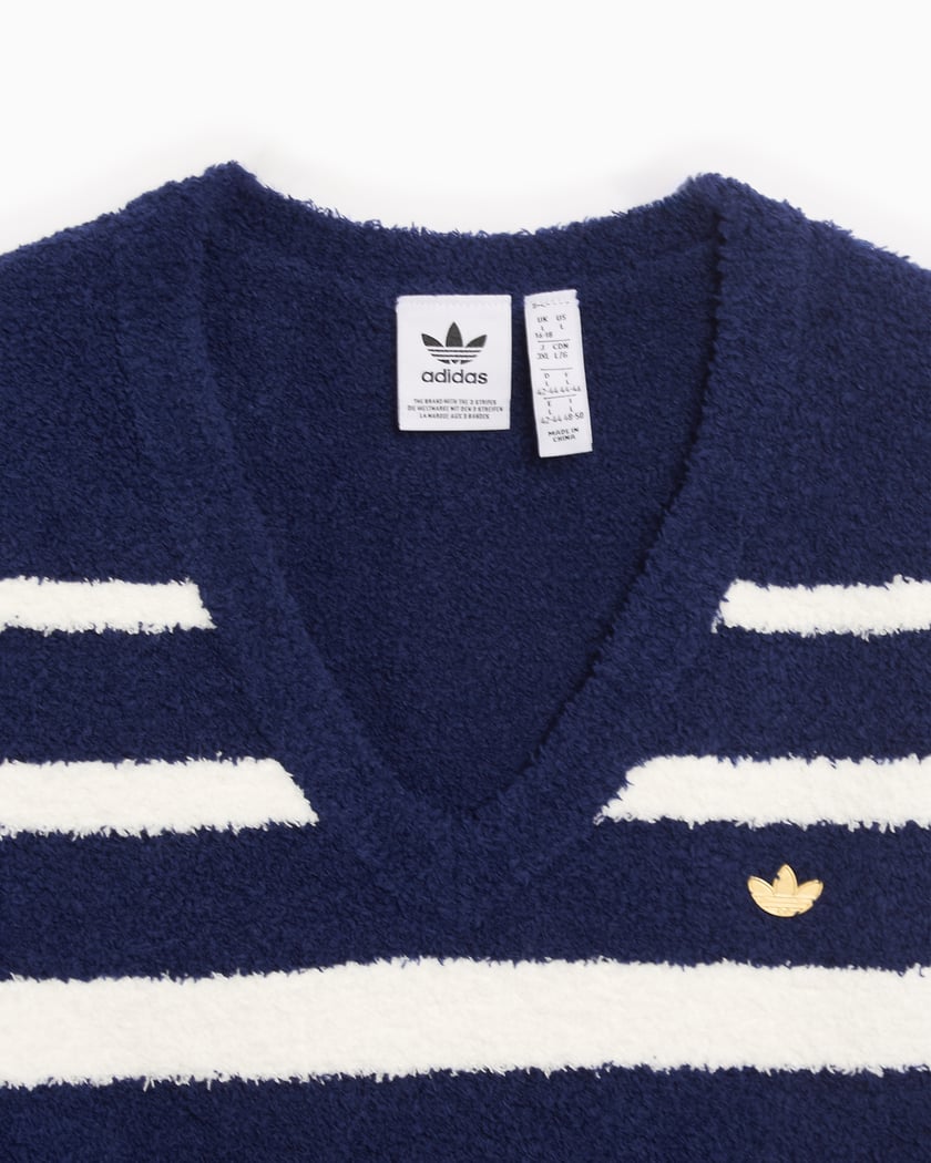Adidas Originals Women's Knit Vest Women's Sweater Blue IX1058