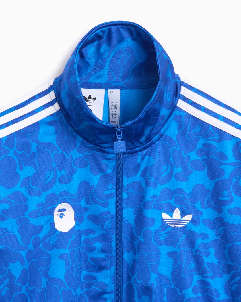 adidas Originals x BAPE Football Men's Track Jacket Blue adidas Originals x BAPE Football Men's Track Jacket Blue