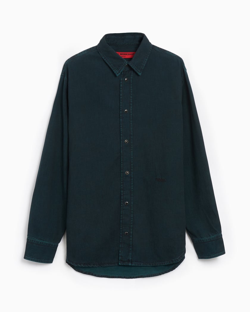032c Goya Men s Denim Shirt Schwarz F24 URD 1341 450 FOOTDISTRICT