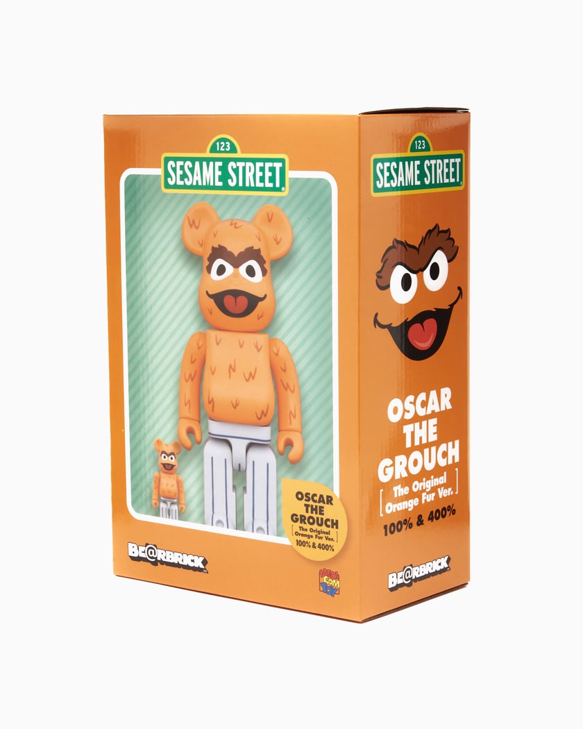 Medicom Toy Be@rbrick Oscar The Grouch The Original 100%+400%