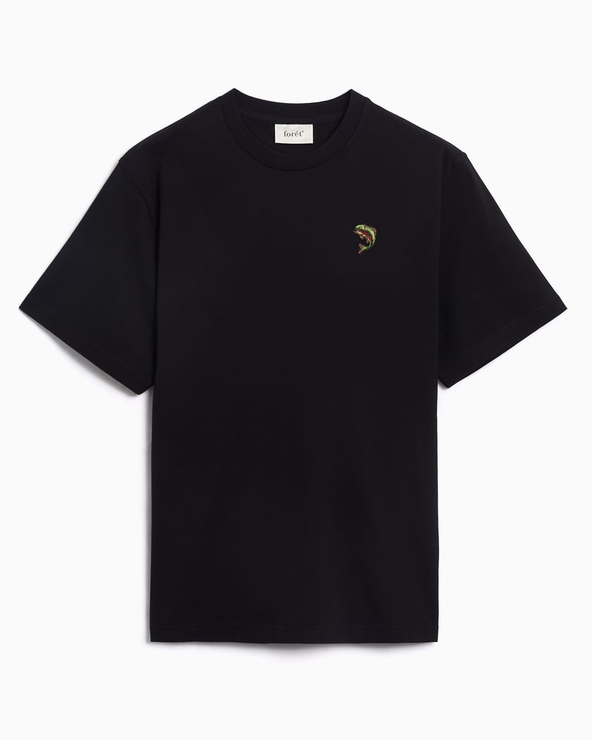 シャツ WOODLAND HALF T BLACK FOREST WOLF - T-Shirt Black