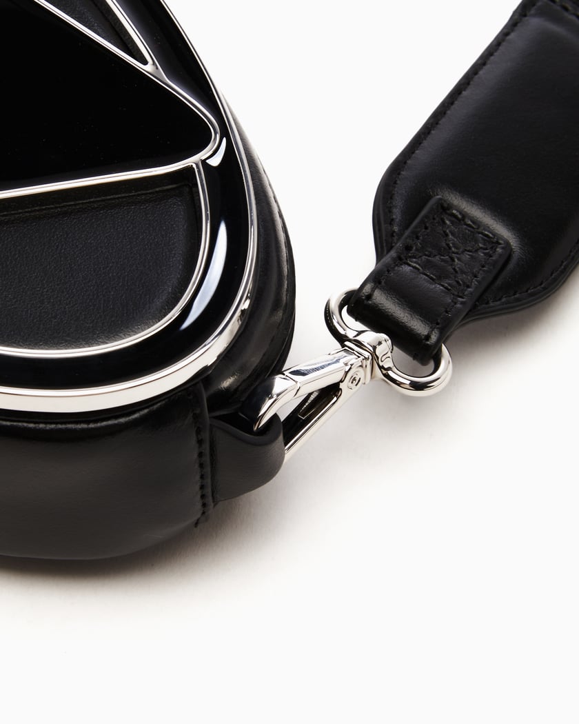 Diesel 1DR Pouch Unisex Crossbody Bag Black X09870-PR818-001