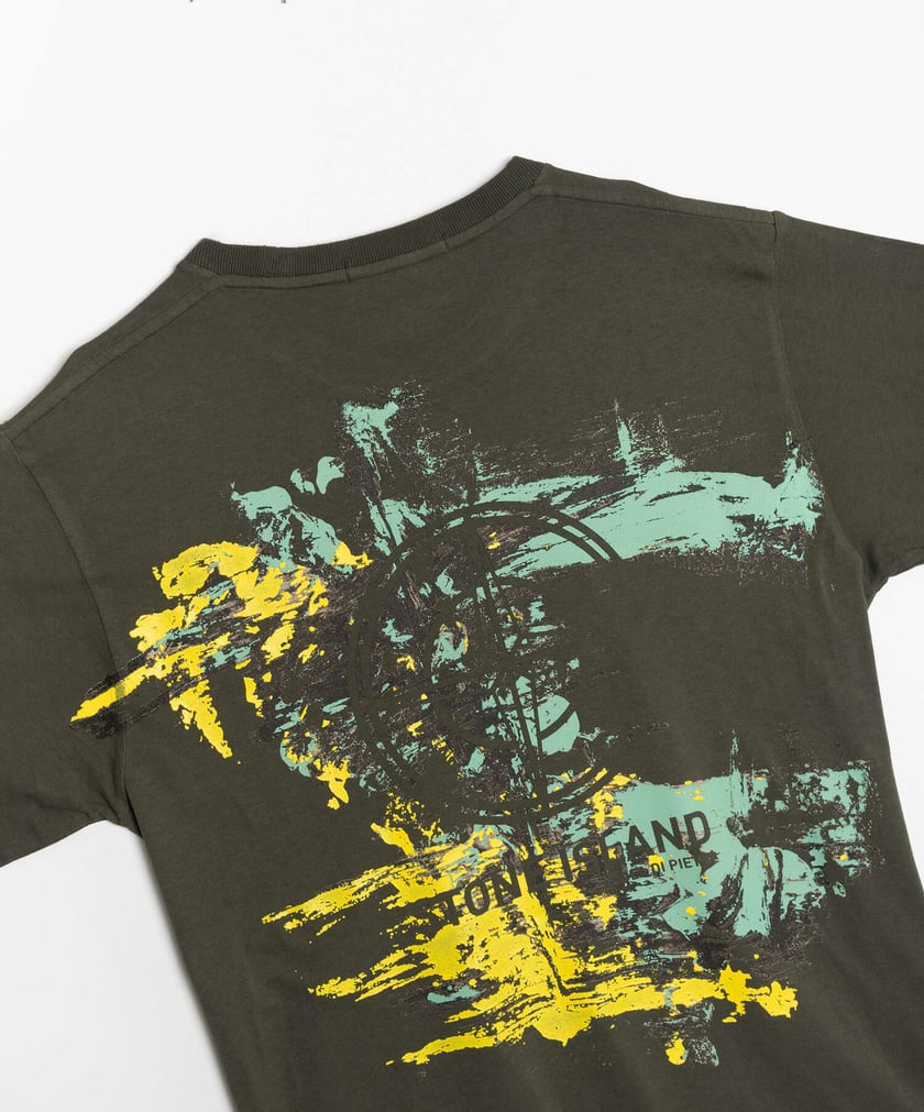 Stone Island Print Men s Short Sleeve T Shirt