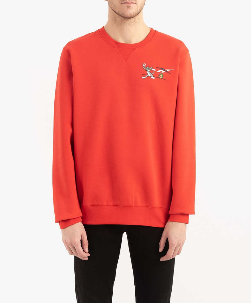 Felpa reebok 2024 uomo rosse