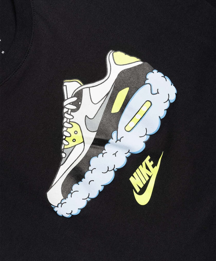 Nike Air Max T-shirt à manches courtes pour homme - Blanc - Small :  : Mode