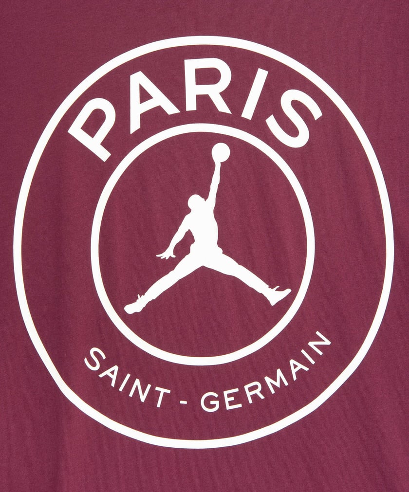 Camiseta de Manga Larga Air Jordan x PSG Hombre Burdeos CK9781 610