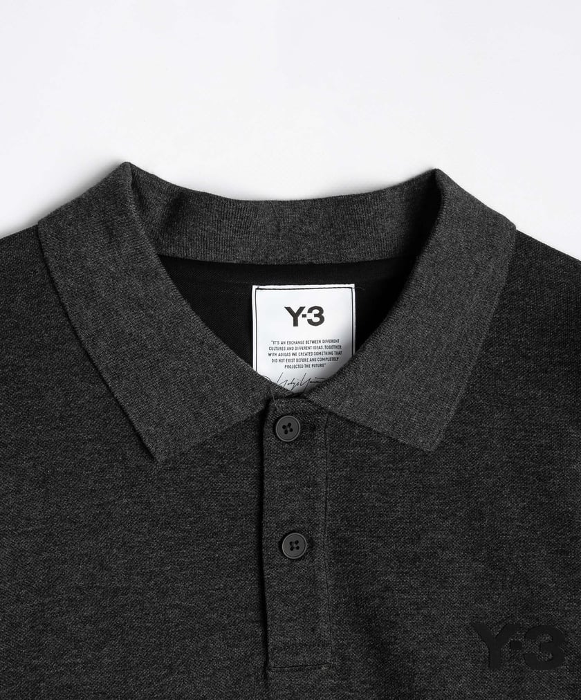 adidas Y 3 Classic Men s Long Sleeve Polo Gray GK4551 Buy Online