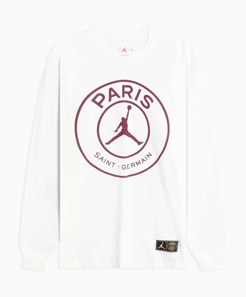 Air Jordan x PSG Men s Long Sleeve T Shirt White CK9781 100 Buy