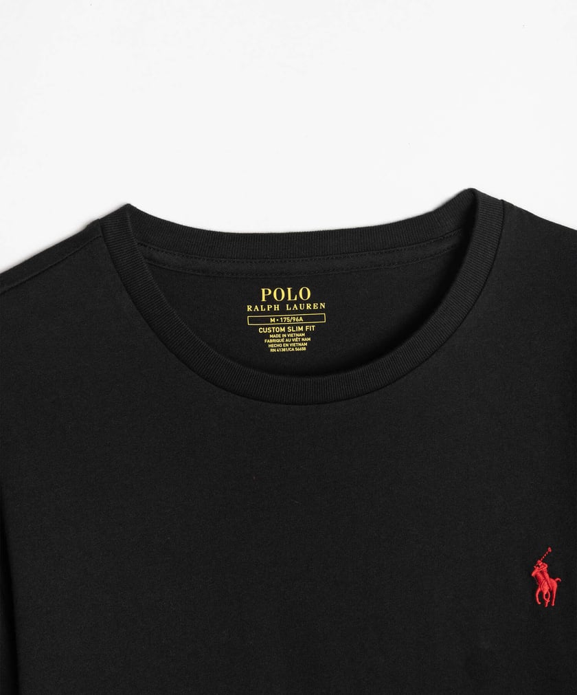 POLO RALPH LAUREN slim fit 黒s 1枚 Polo Ralph Lauren Mens Custom Slim Fit Interlock Polo Shirt