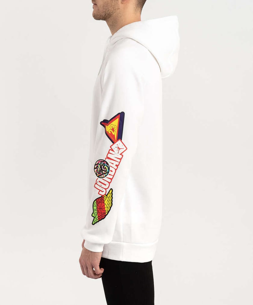 Jordan Jumpman Sticker Men s Hoodie White CT6723 100 Buy Online
