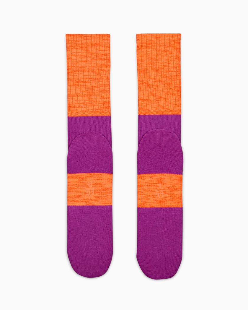 purple and orange nike socks