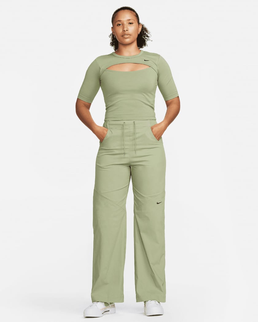 Nike Sportswear Essentials Women's Woven High Rise OH Pants Green
