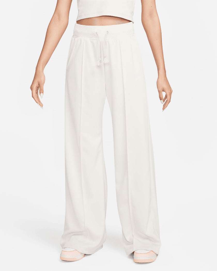 White high waisted wide leg pants cheap