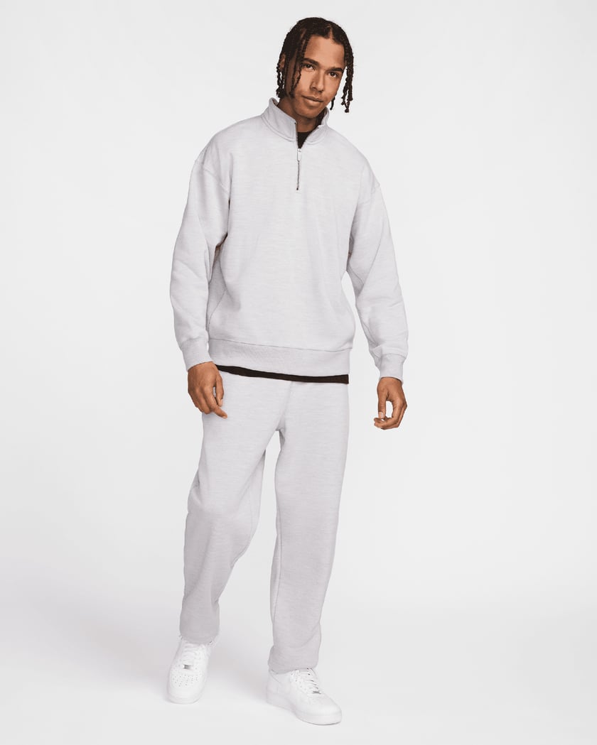 Nike Unisex Wool Classics Open Hem Fleece Pants Gris FV5715 048 FOOTDISTRICT