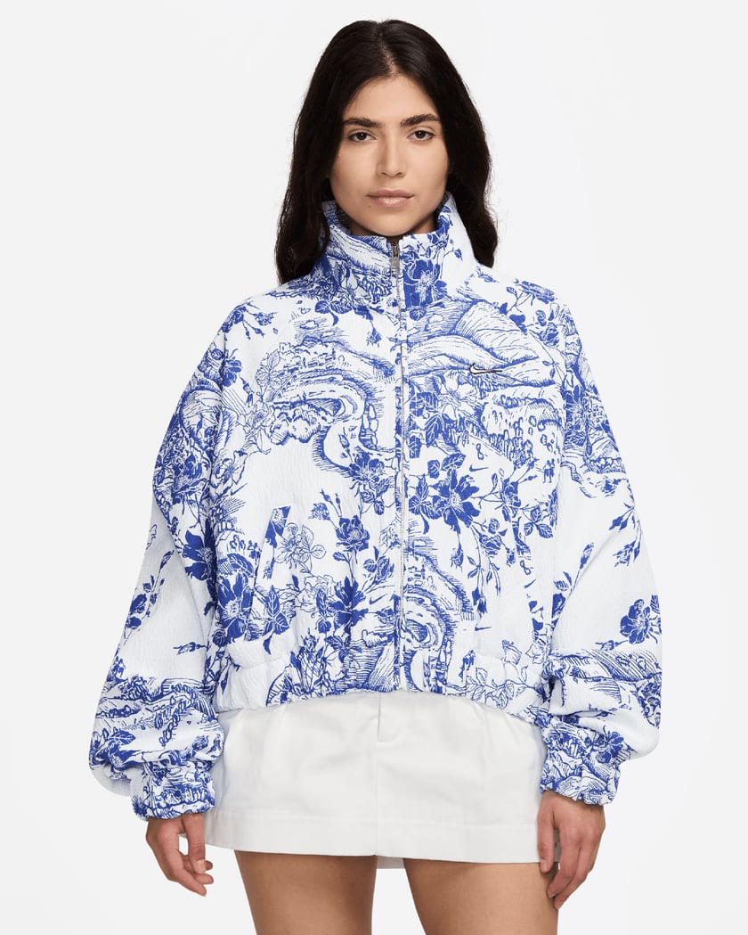 nike heritage floral jacket
