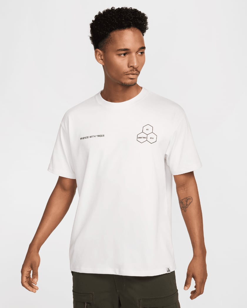 ★Nike★ ACG Dry Fit T-Shirt M Summit White HJ0793121 HJ0793 Nike ACG Men's Dri-FIT T-Shirt. Nike.com