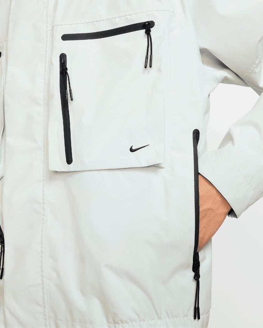 all white nike windbreaker mens