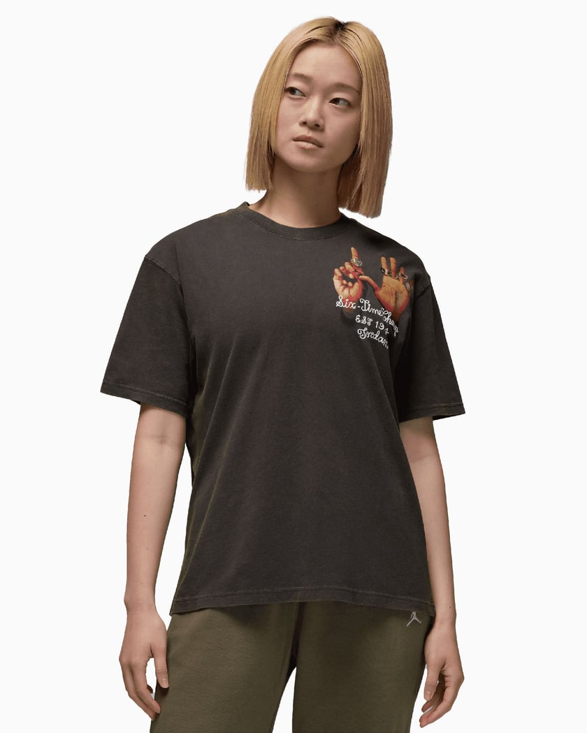 Jordan 6 Rings Women's Graphic T-Shirt Black HM7275-045 Jordan 6 Rings Women's Graphic T-Shirt Black HM7275-045