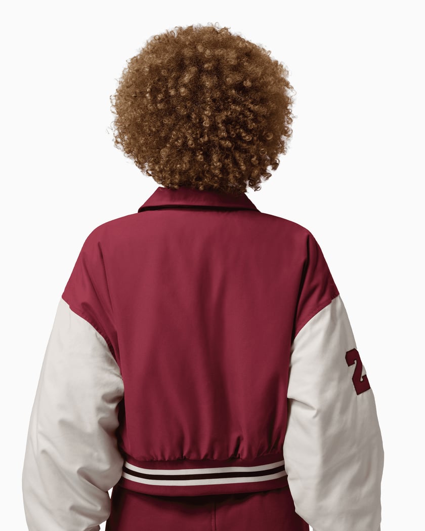 Jordan Brooklyn Therma-FIT Logo Boxy Women's Varsity Jacket
