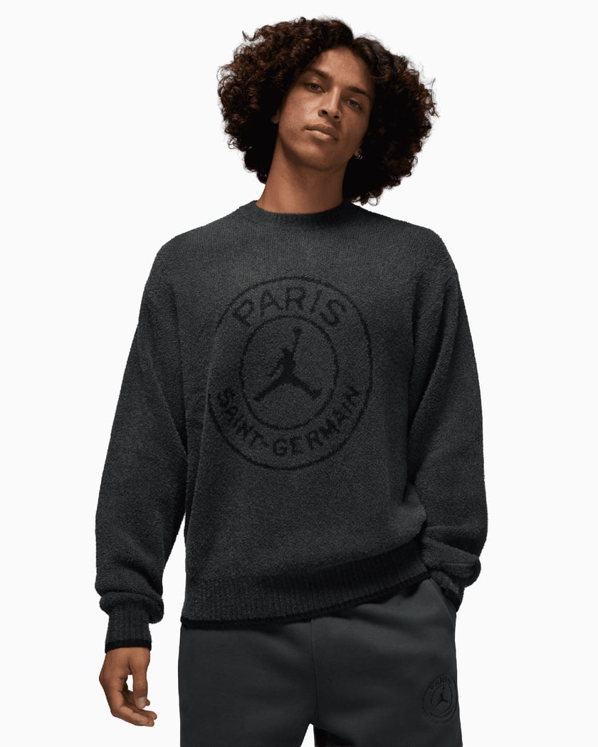 Jordan x PSG Knitted Relaxed Men's Sweater Black HV3443-045