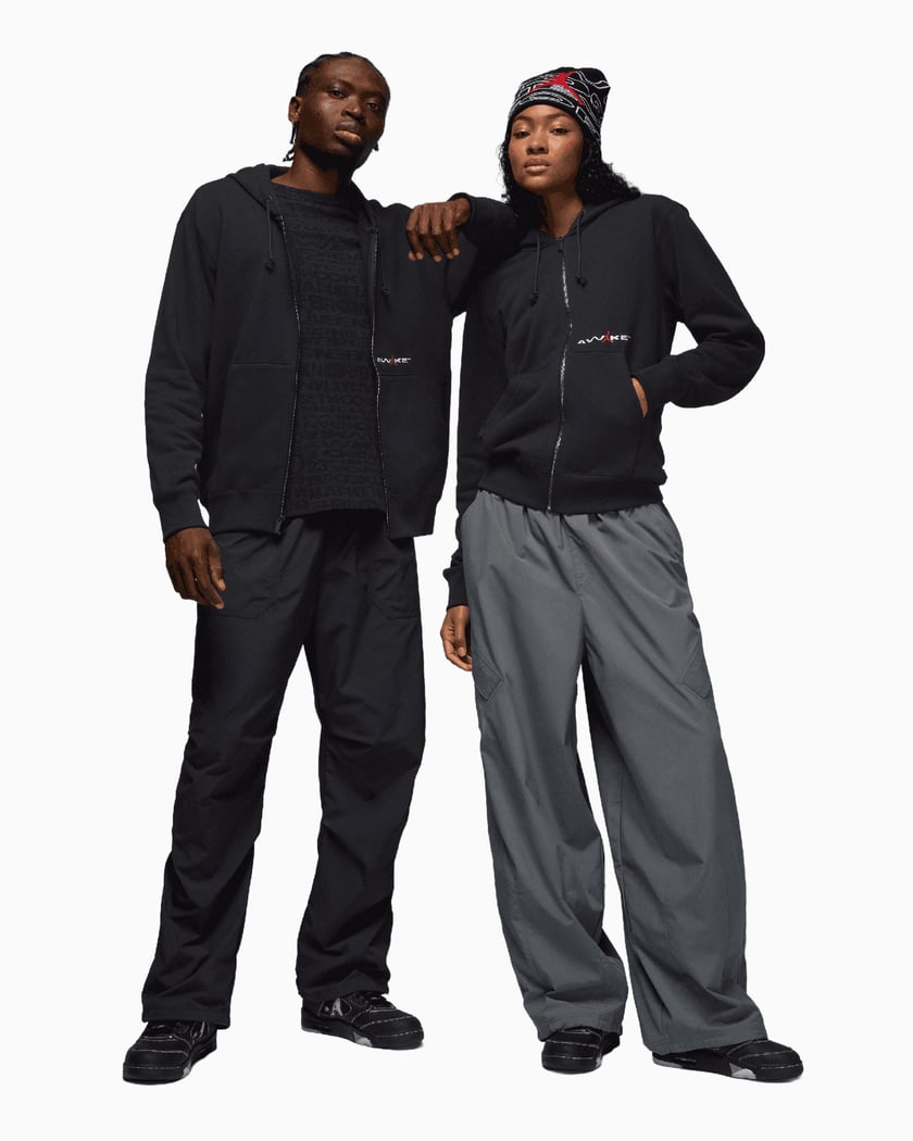 Jordan x Awake NY Fleece Full Zip Men's Hoodie Black IB7288