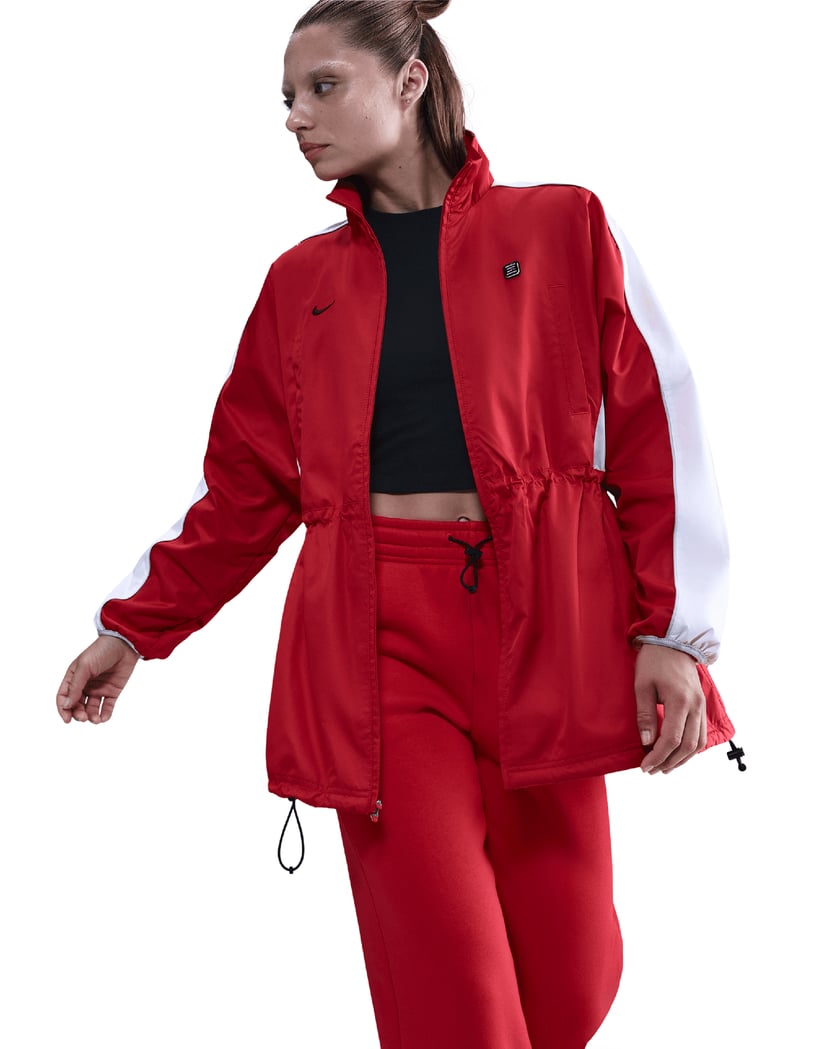 Nike Sportswear Shox Woven Relaxed Women's Light Jacket Red IH0259