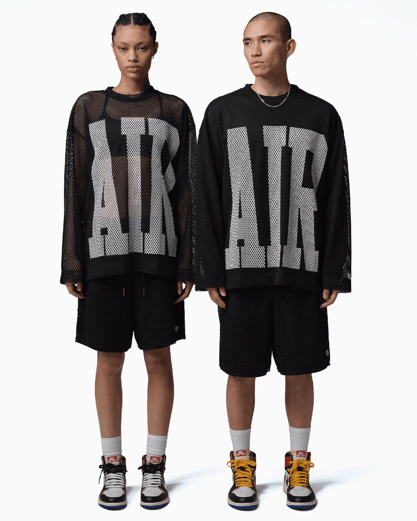 Jordan x UNION LA x Fragment Graphic Long-Sleeved Oversize Men's