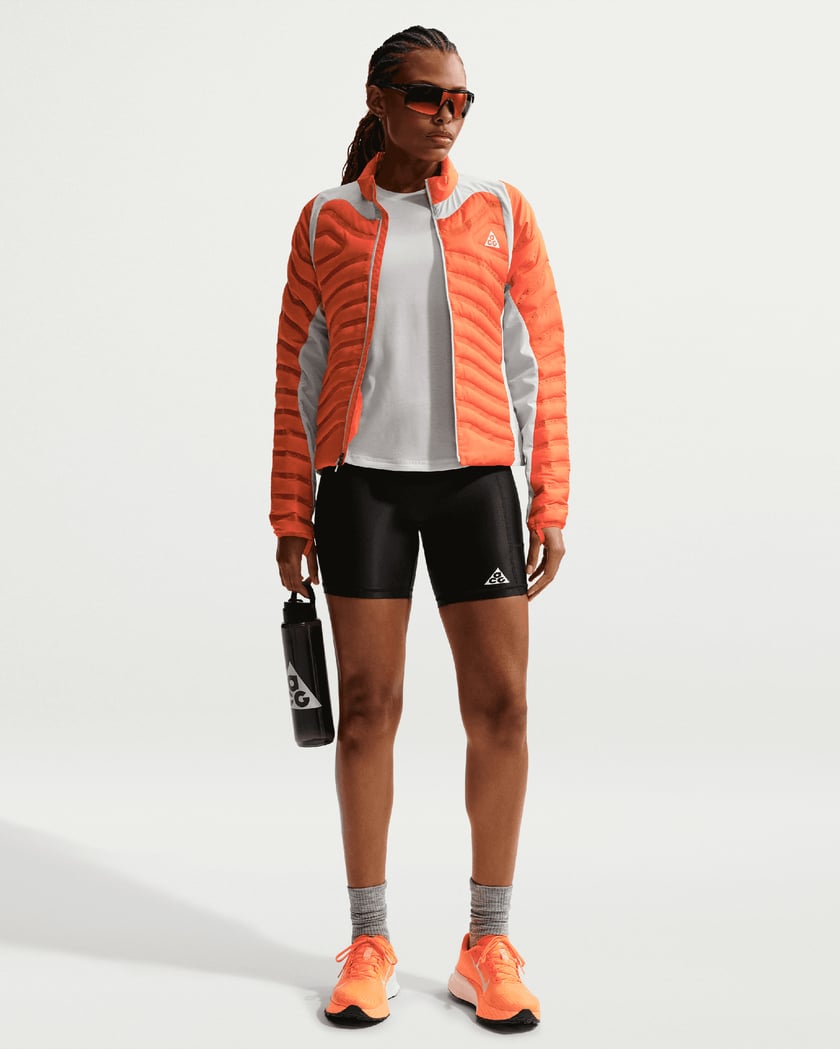 nike running jacket orange
