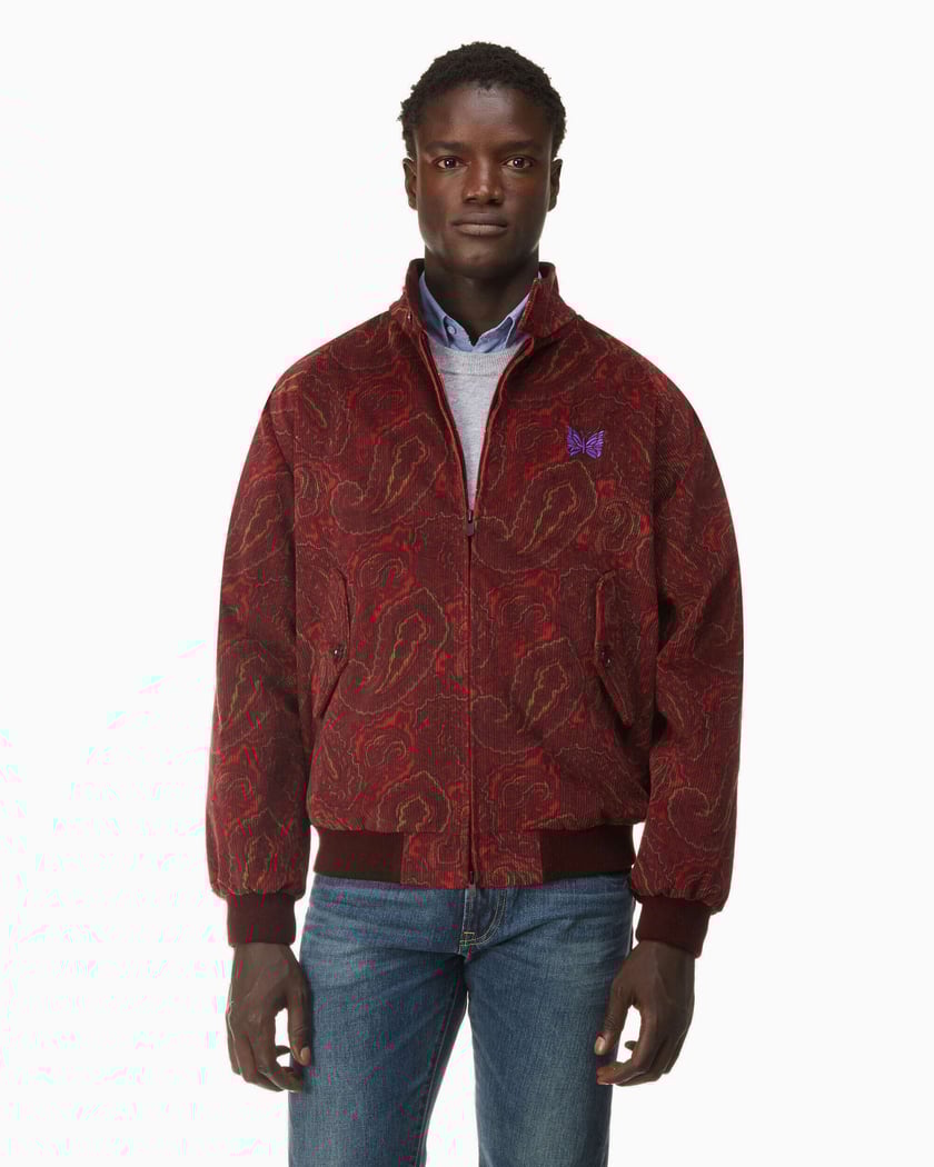 Baracuta x Needles G9 Printed Corduroy Men's Jacket Bordò
