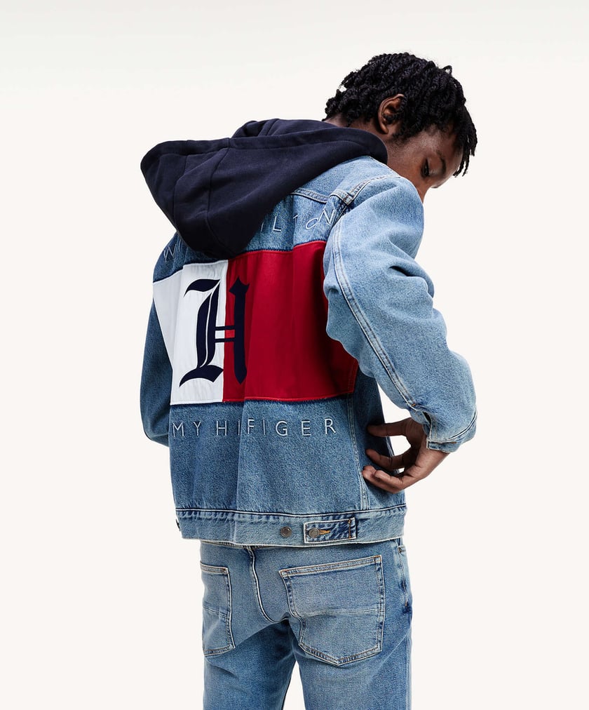 Lewis Hamilton x Tommy Hilfiger Oversized Denim Men s Jacket Multi MW0MW153031BA FOOTDISTRICT